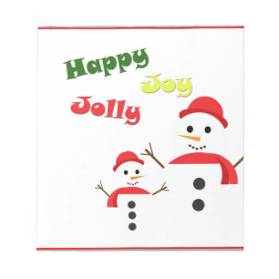 Lycklig Jolly Joy Anteckningsblock