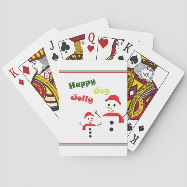Lycklig Jolly Joy Spel Kort (Baksidan)