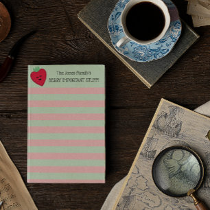 Lycklig jordberry Berry Viktigt Sak Post-it Block