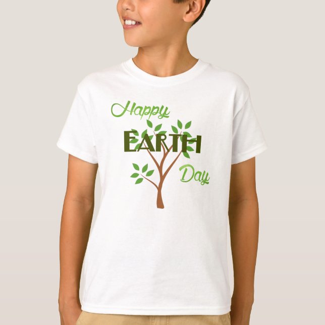 LYCKLIG JORDDAG T-SHIRT (Framsida)