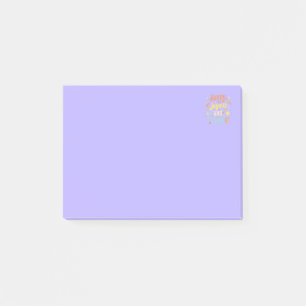 Lycklig, joyous, Free, Motivational, inspirational Post-it Block