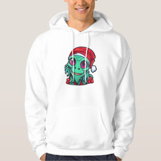 Lycklig jul Alien Hoodie