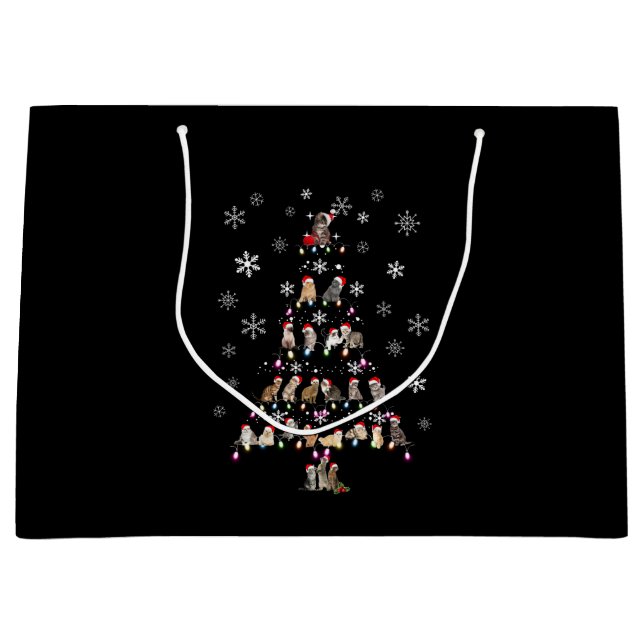 Lycklig jul | Cute Cat Julgran (Framsidan)