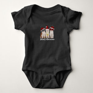Lycklig jul Cute Cat med Jultomten T Shirt
