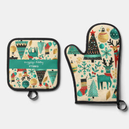 Lycklig jul - Festive Träd & Reindeer