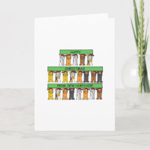 Lycklig jul från New Hampshire Helgkort