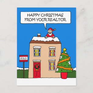 Lycklig jul från Realtor Helg Vykort
