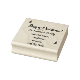 Lycklig jul Frimärke. Anpassade Stämpel
