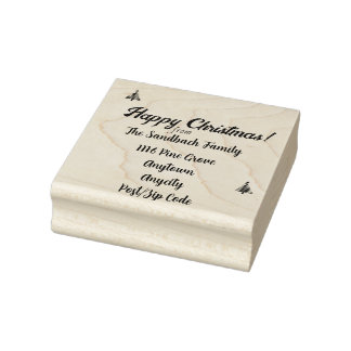 Lycklig jul Frimärke. Anpassade Stämpel