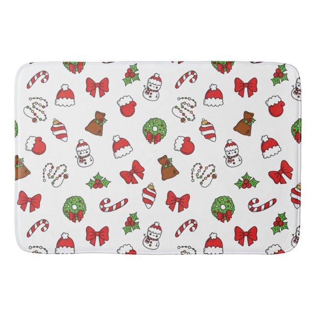 Lycklig jul God jul Sweater Festive Helgdag Badrumsmatta (Framsidan)