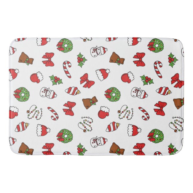 Lycklig jul God jul Sweater Festive Helgdag Badrumsmatta (Framsidan)