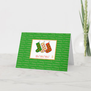 Lycklig jul Ho! Ho! Fallad! Helgkort