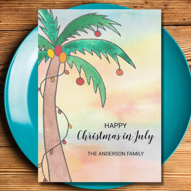 Lycklig jul i juli julkort (Skapare uppladdad)