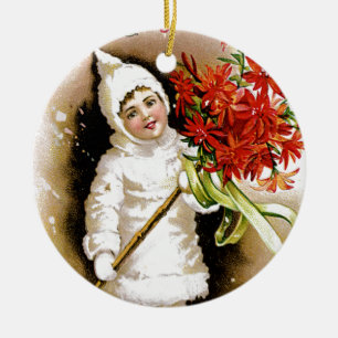 Lycklig jul julgransprydnad keramik