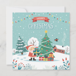 Lycklig jul julkort