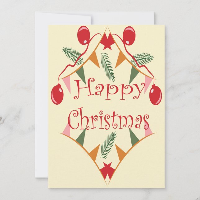 Lycklig jul julkort (Framsida)