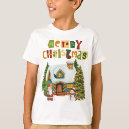 Lycklig jul | Jultomten say God jul T Shirt