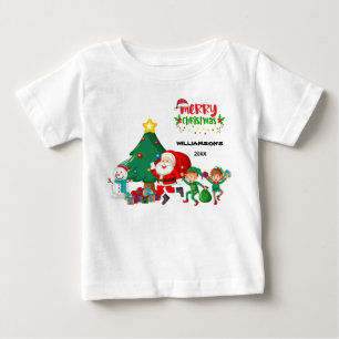 Lycklig jul Jultomten say Personlig T Shirt
