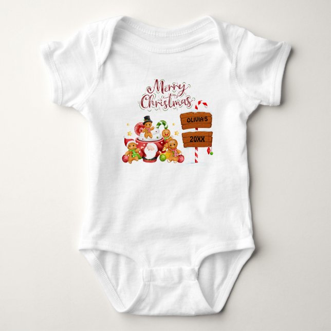 Lycklig jul | Jultomten say Personlig T Shirt (Framsida)