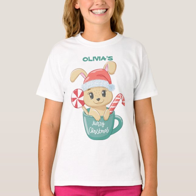 Lycklig jul | Jultomten say Personlig T Shirt (Framsida)