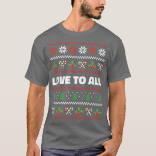 Lycklig jul, kärlek till alla människor, Julafton, T Shirt