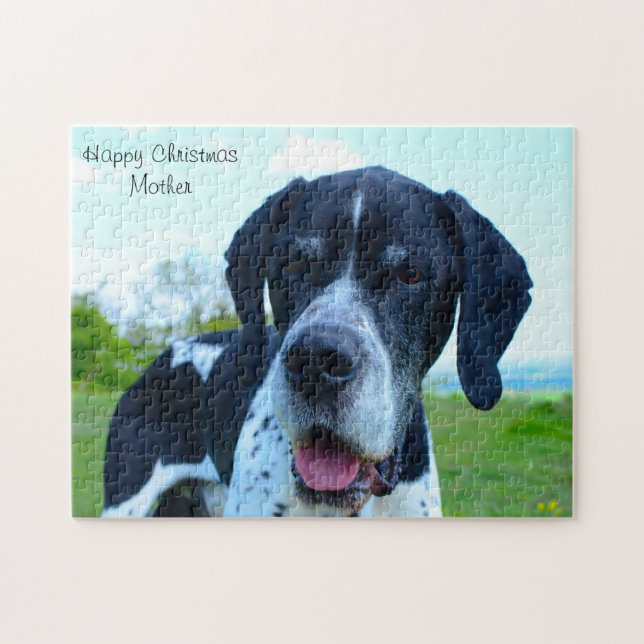 Lycklig jul Mamma. Pussel (Horisontell)