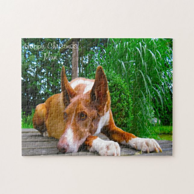 Lycklig jul Mamma. Pussel (Horisontell)