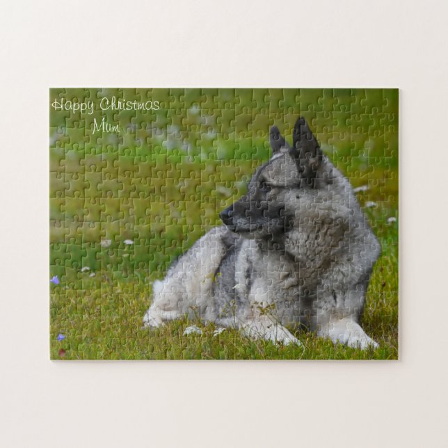 Lycklig jul Mamma. Pussel (Horisontell)