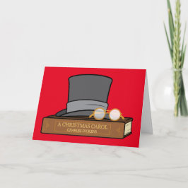Lycklig jul Sång med Top hat och glasögon Helgkort