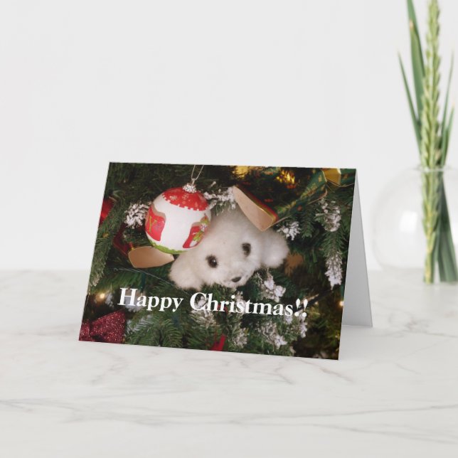 Lycklig Jul Soft Leksak Seal Kort (Framsida)