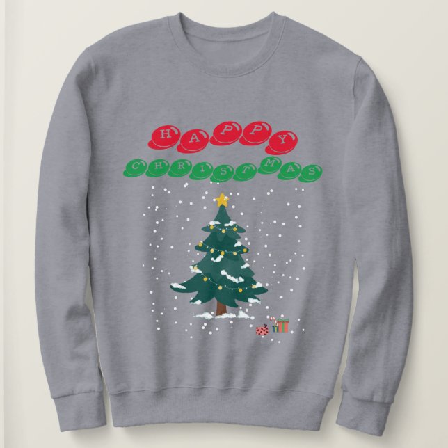 Lycklig jul t shirt (Design framsida)