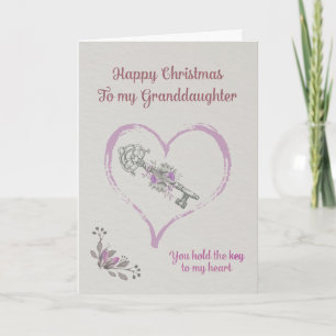 Lycklig jul till min sondotter helgkort