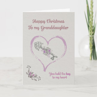 Lycklig jul till min sondotter helgkort