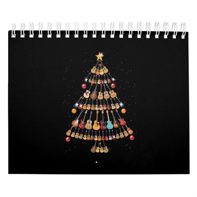 Lycklig jul|Ukulele Instrument Julgran Kalender (Omslag)