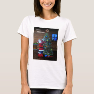 Lycklig jularmén Träd Surgeon Rigging Träd T Shirt