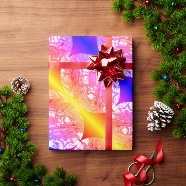 Lycklig julbubblor för söt presentpapper (Julgåva)