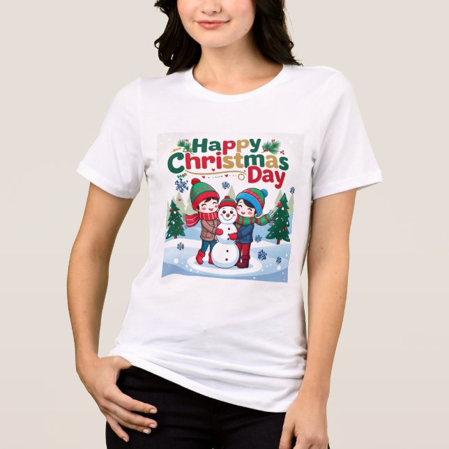 Lycklig juldagen t shirt (Framsida)