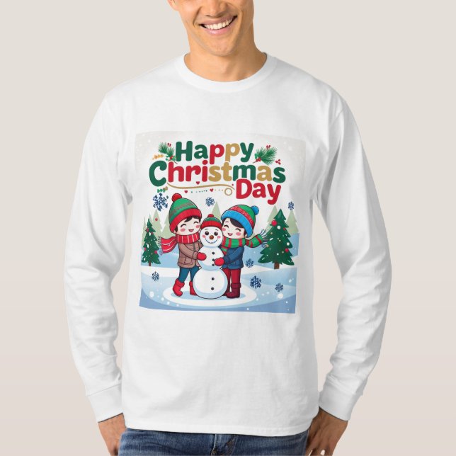 Lycklig juldagen t shirt (Framsida)