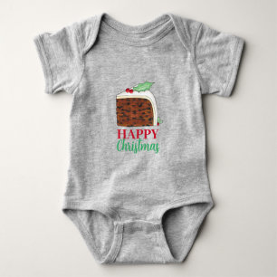 Lycklig-julen, Storbritannien, Cake Slice Homemade T Shirt