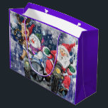 Lycklig julfriends Funny Gift Bag<br><div class="desc">Lycklig julvänner - Ljudiga presentväskor - BLANDAD färgdesign - Anpassade</div>