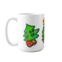 Lycklig Julgranar mugg