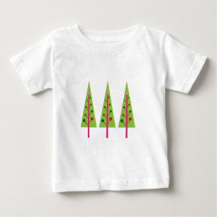 Lycklig Julgranar Tee Shirt