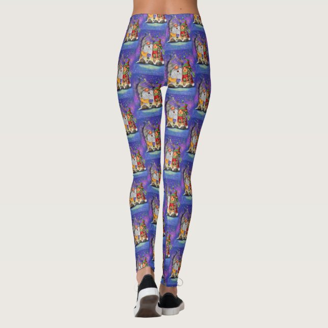 Lycklig Julgrindar Leggings (Baksida)