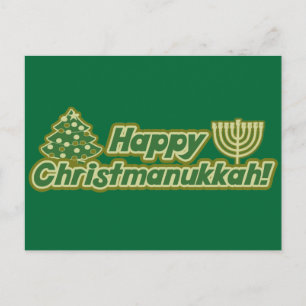 Lycklig julhanukkah Kwanzaa Helg Vykort