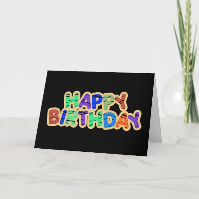 LYCKLIG ****JULI*** BIRTHDAG KORT (Framsida)