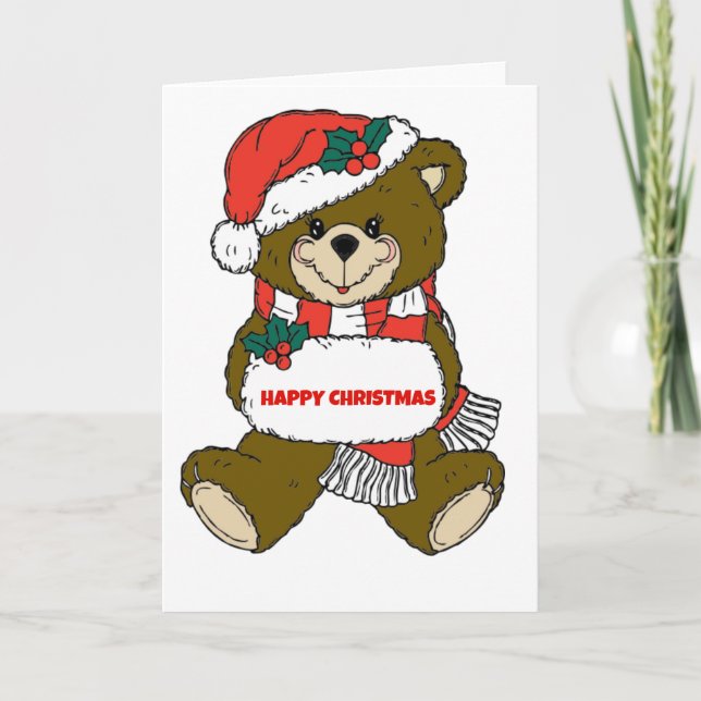 Lycklig julklapp helgkort (Framsida)