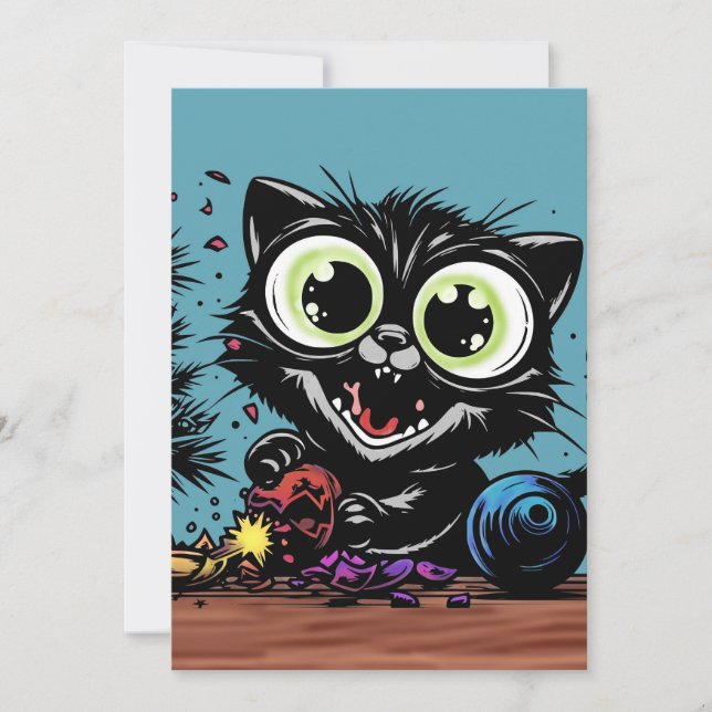 Lycklig julklapp julkort (Framsida)