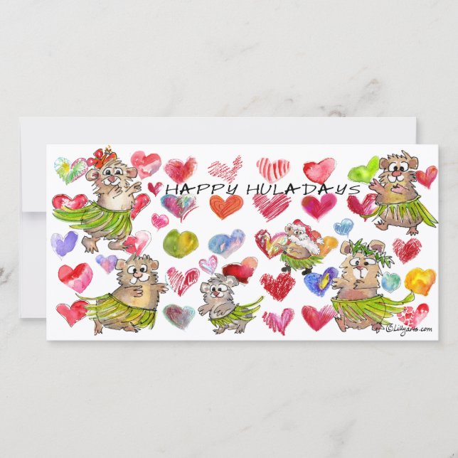 Lycklig julkort (Framsida)