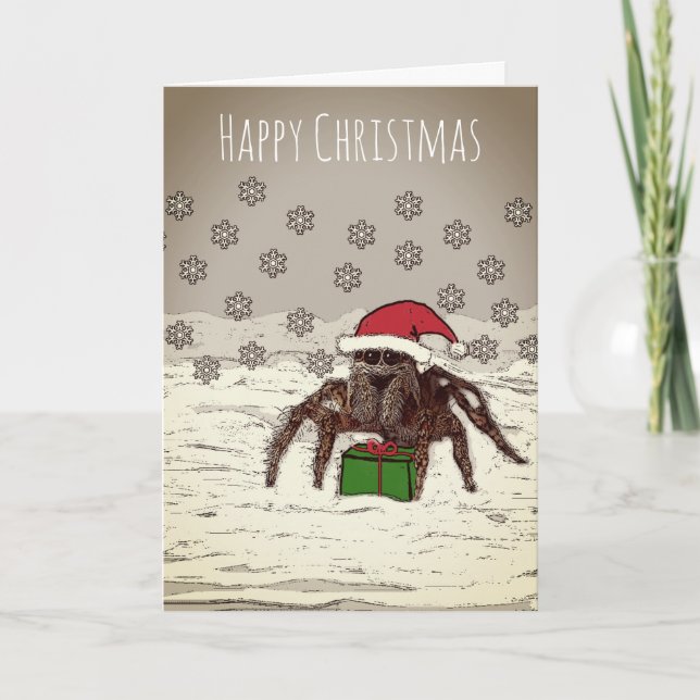 Lycklig-julkort med inspider-julkort med Personlig Helgkort (Framsida)