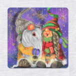 Lycklig-julparets Gnomes-etiketter Klistermärke<br><div class="desc">Etiketter med några hånade Gnomes som sjunger Sång vid jul i Lycklig vid Teckning Gnome Party - Välj / lägg till din unika text / Namn / Färg - Gör dina Speciella GNE-stämplar - Ändra storlek och flytta eller ta bort och lägg till bild/text med anpassning Roligt! Teckning och design...</div>